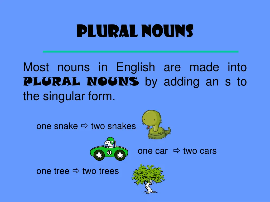 plural nouns