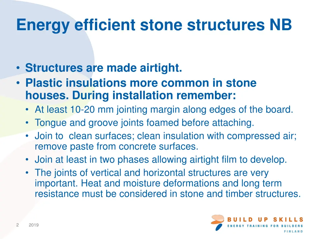 energy efficient stone structures nb