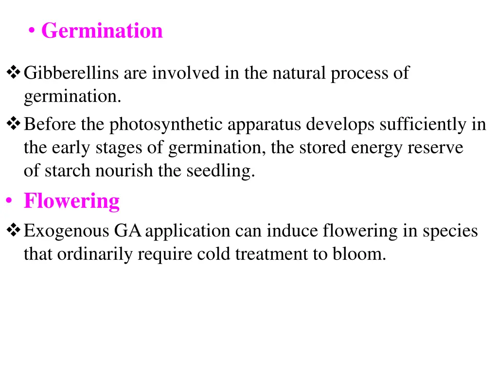 germination