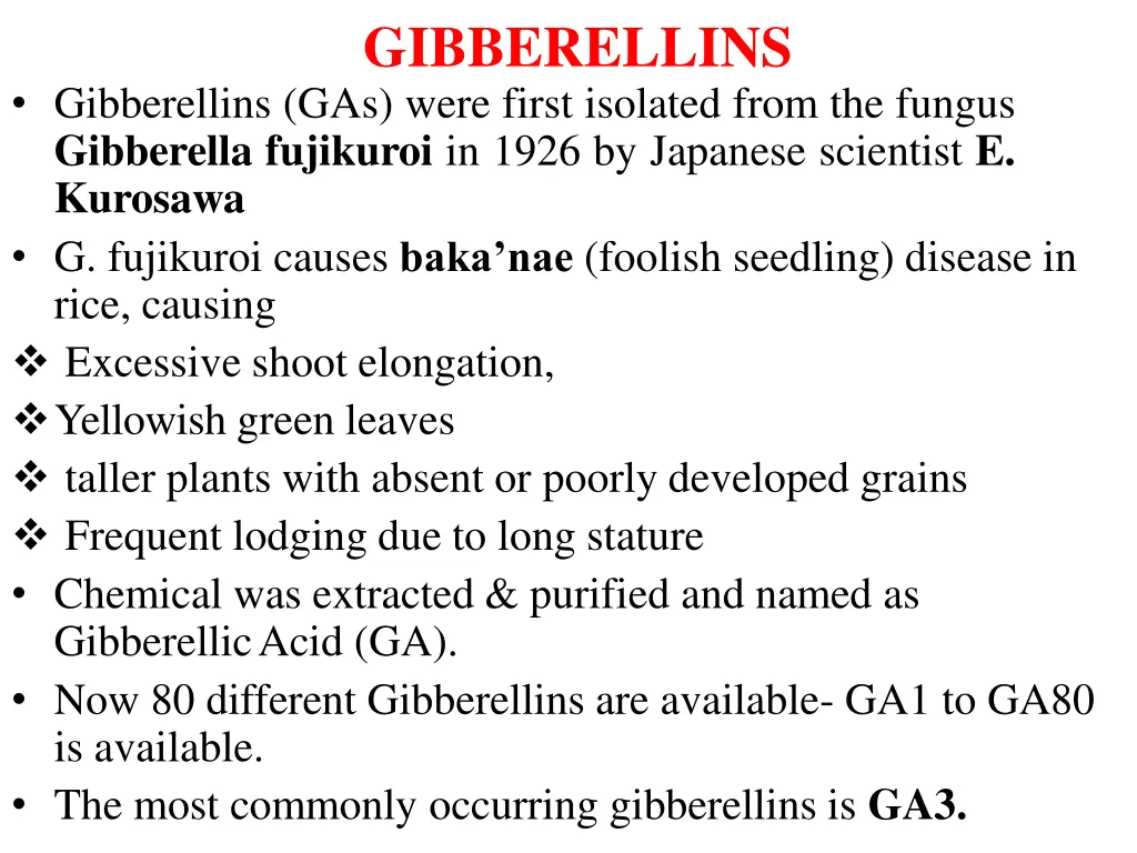 gibberellins