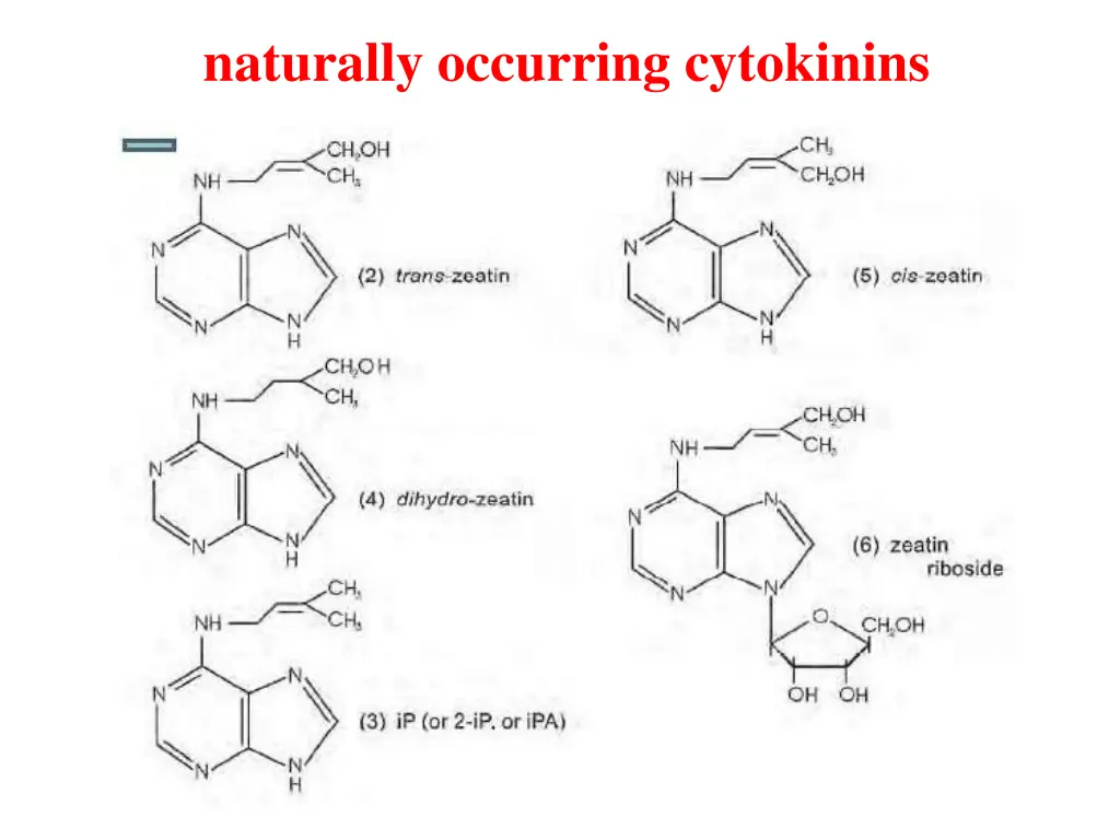 naturally occurring cytokinins