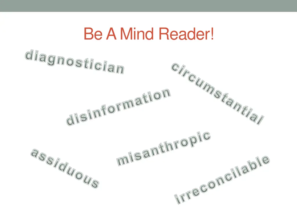 be a mind reader diagnostician