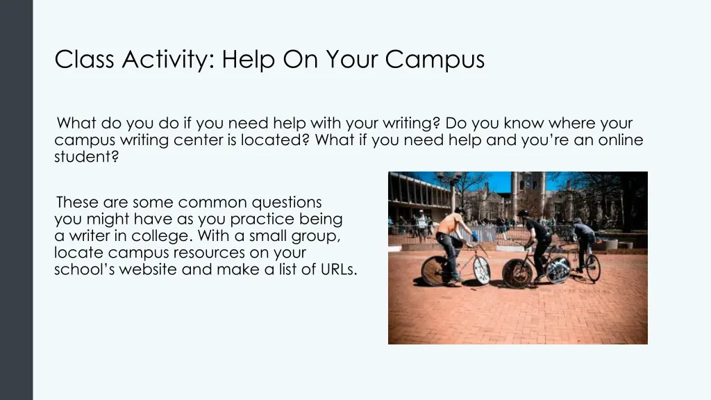 class activity help on your campus