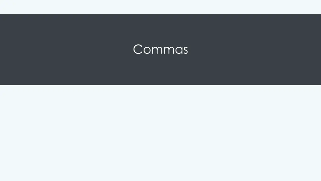 commas