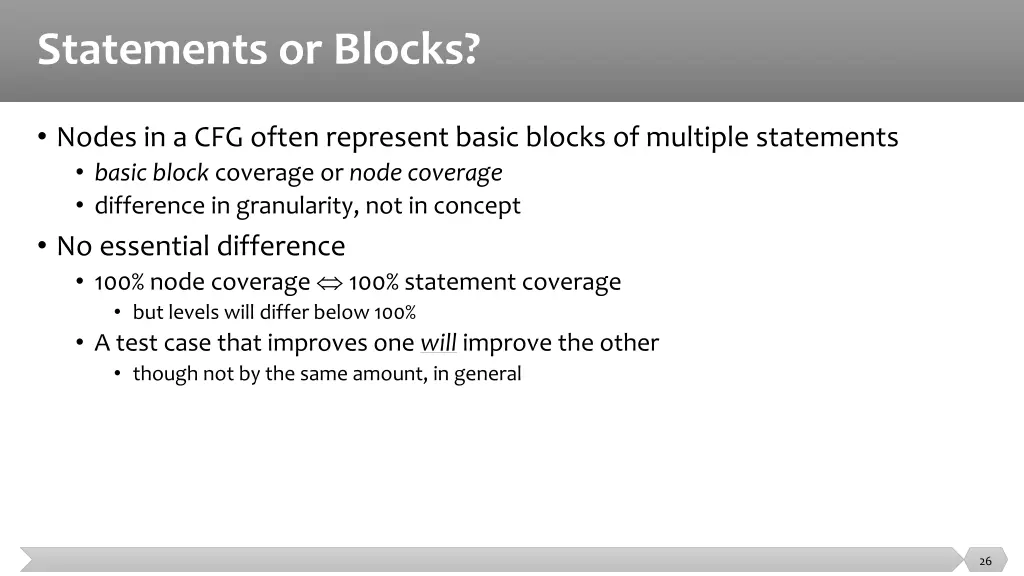 statements or blocks