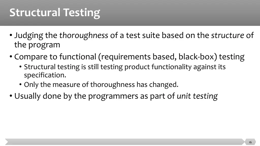 structural testing 1