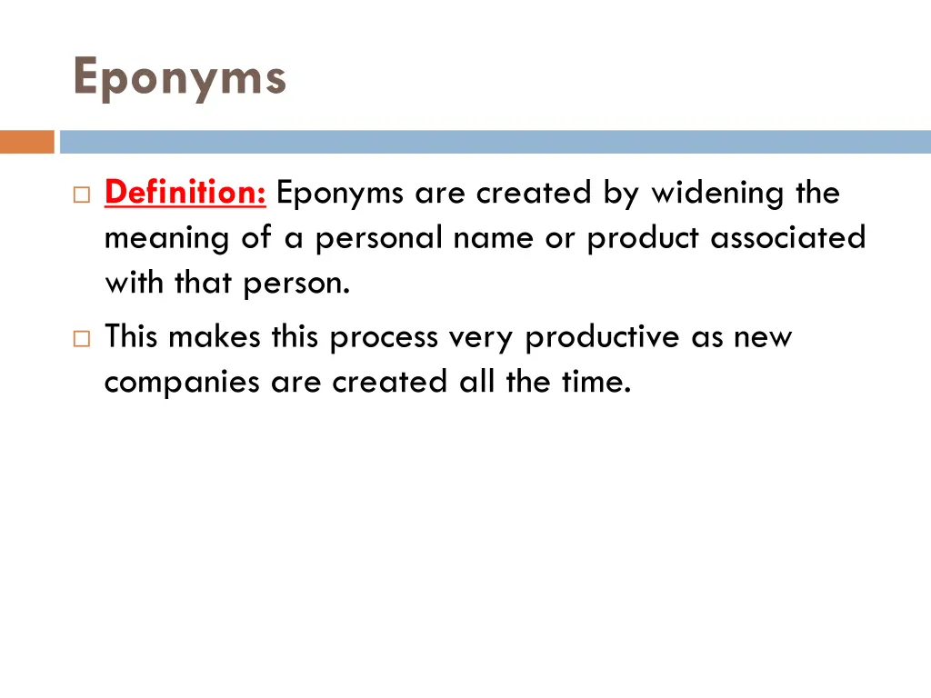 eponyms