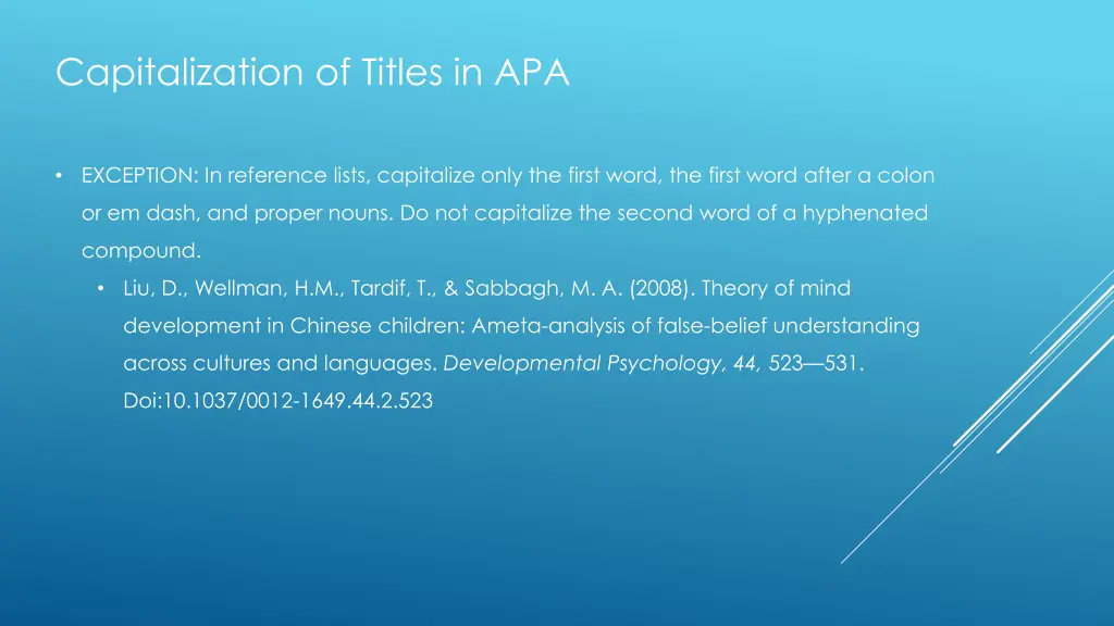 capitalization of titles in apa 2