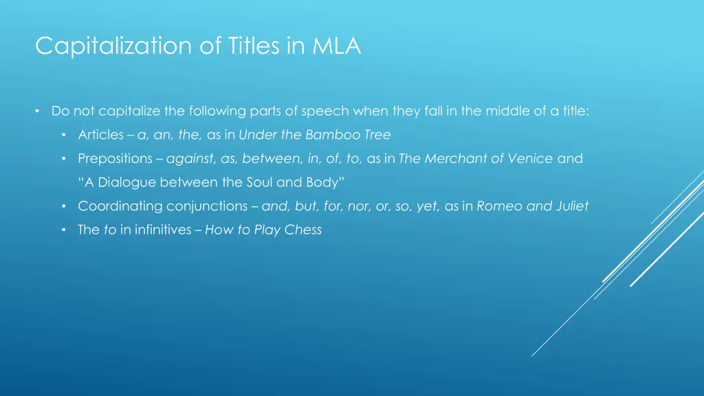 capitalization of titles in mla 4