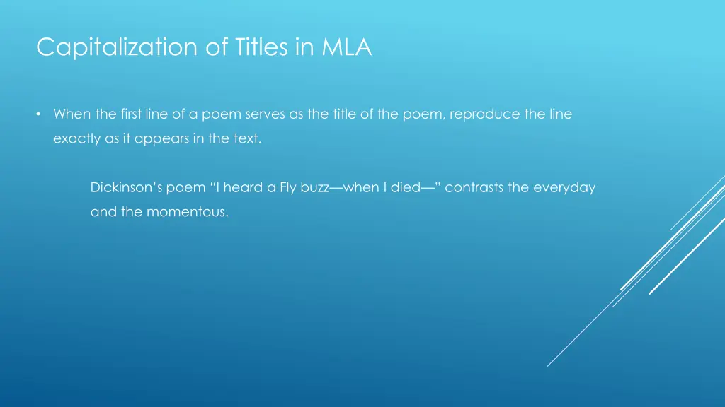 capitalization of titles in mla 5