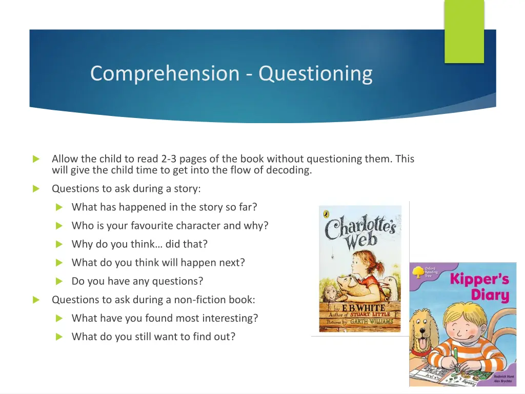 comprehension questioning