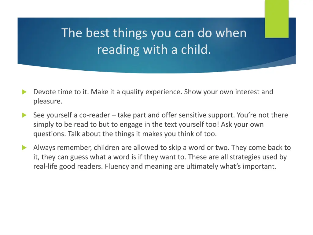 the best things you can do when reading with