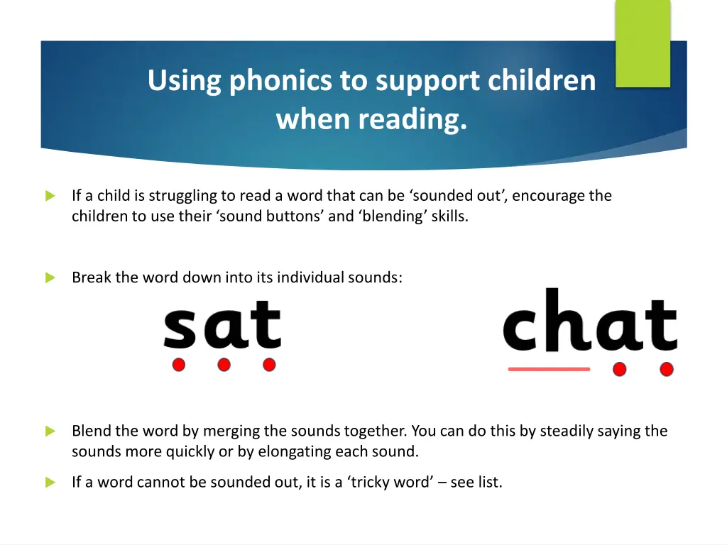 using phonics to support children when reading