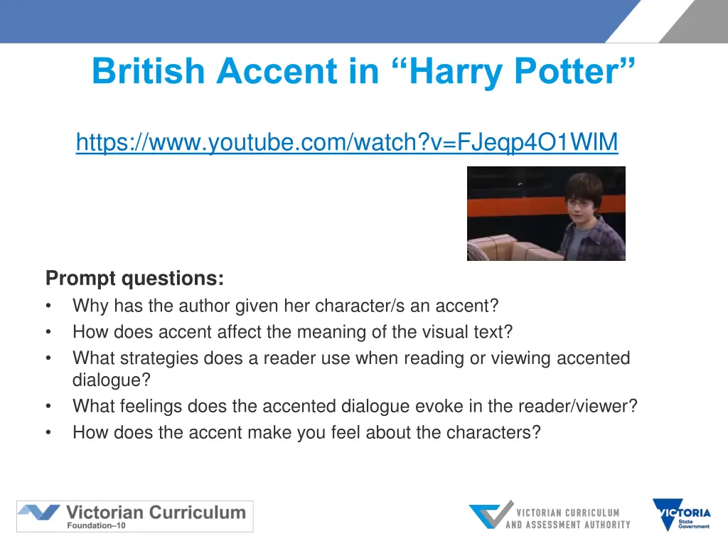 british accent in harry potter