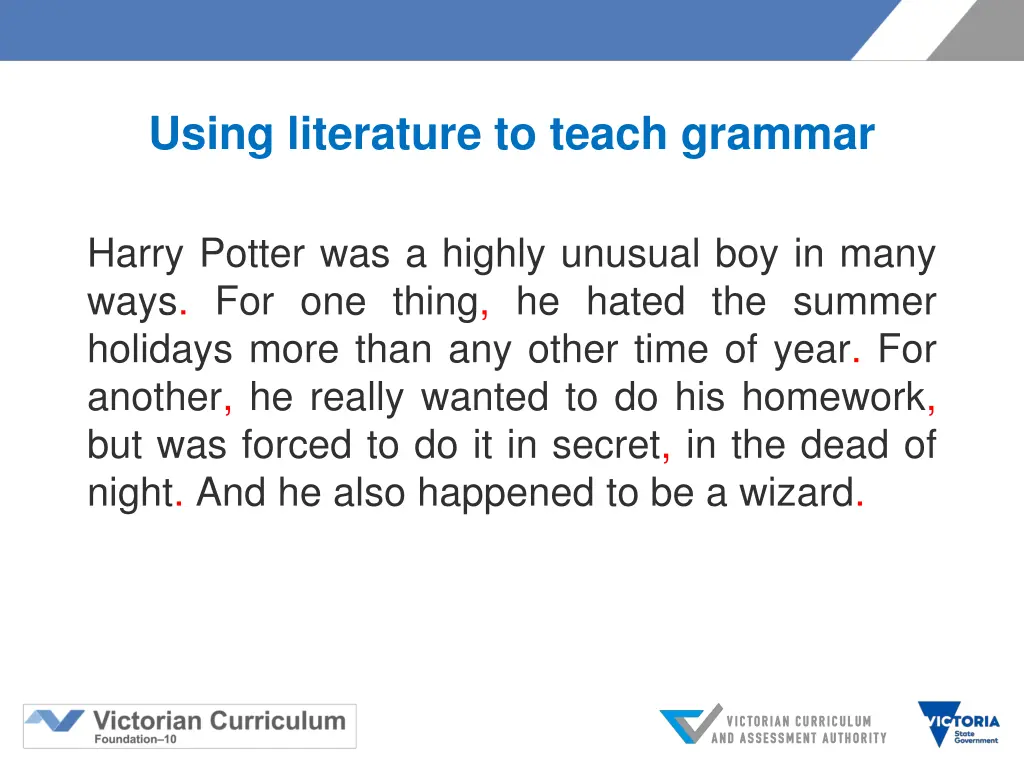 using literature to teach grammar 1