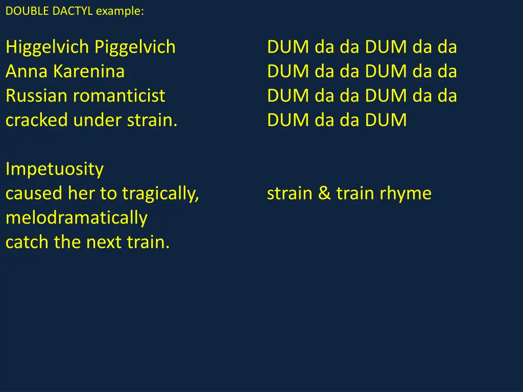 double dactyl example 1