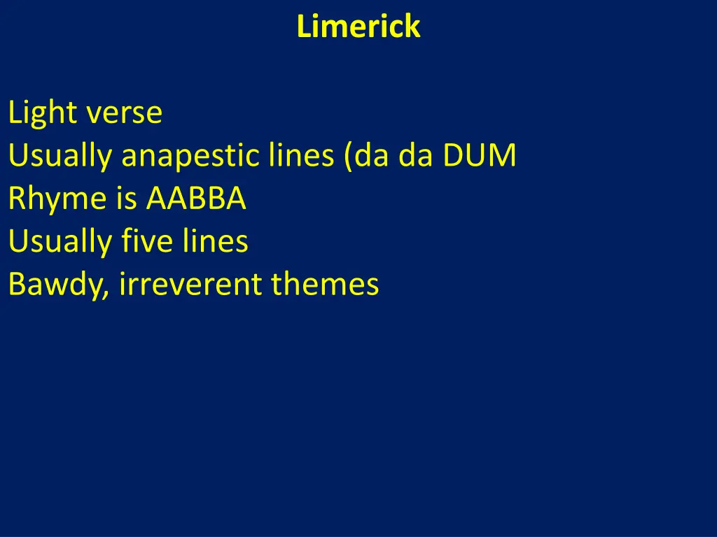 limerick