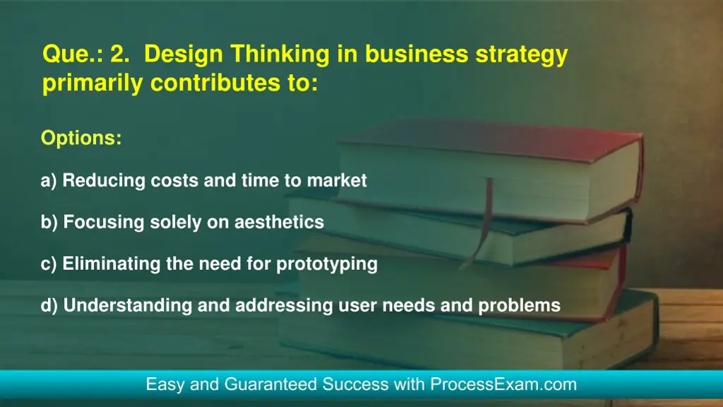 que 2 design thinking in business strategy