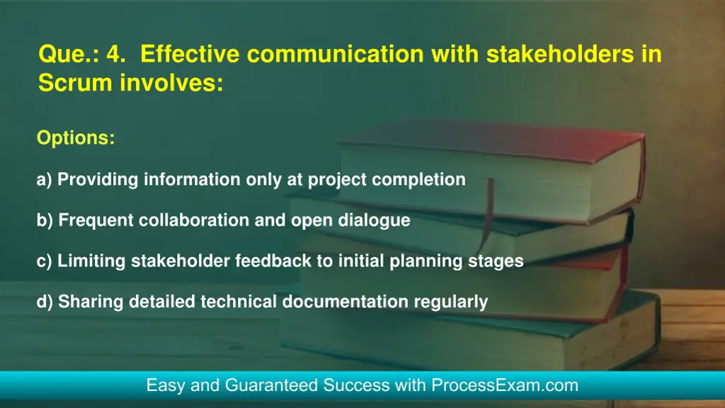 que 4 effective communication with stakeholders