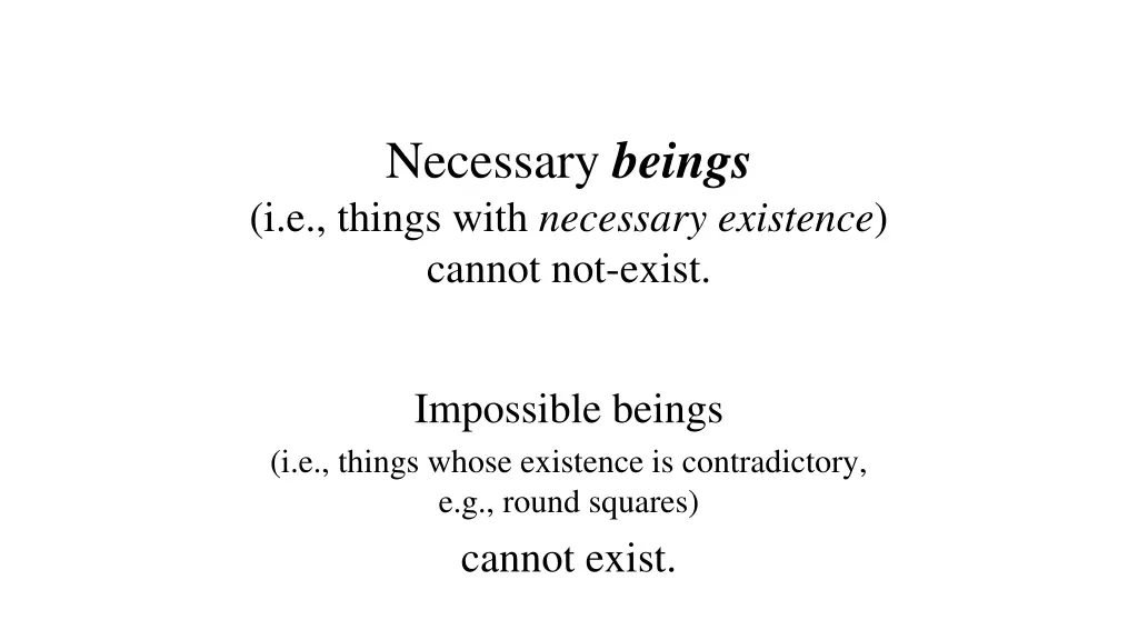 necessary beings i e things with necessary