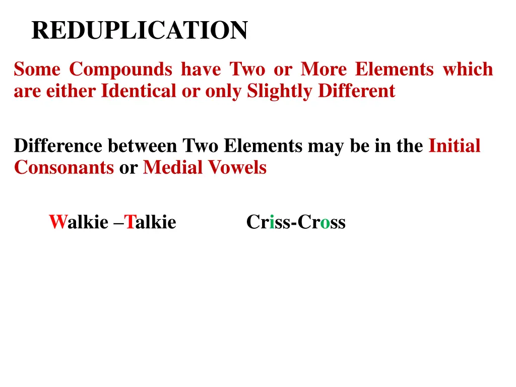 reduplication