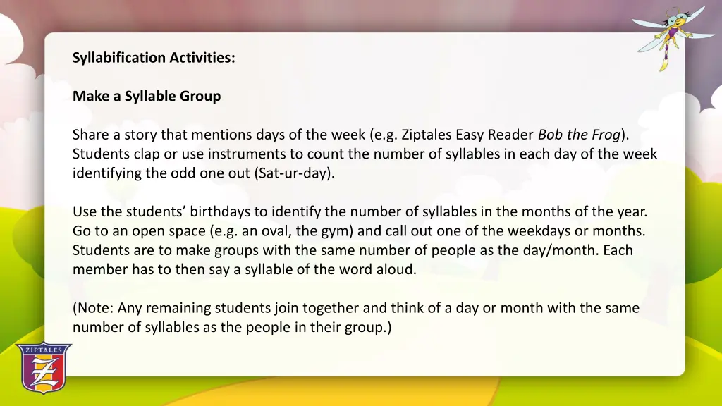 syllabification activities 1