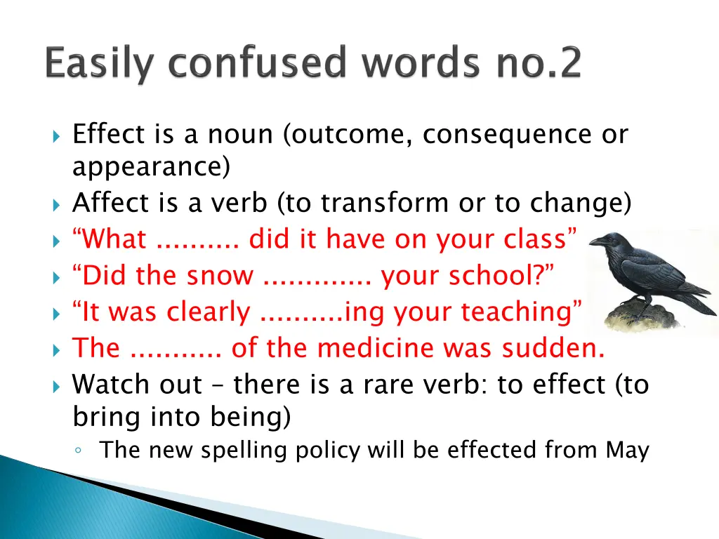 effect is a noun outcome consequence