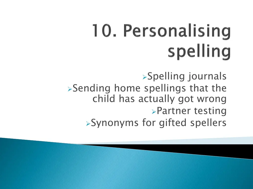 spelling journals