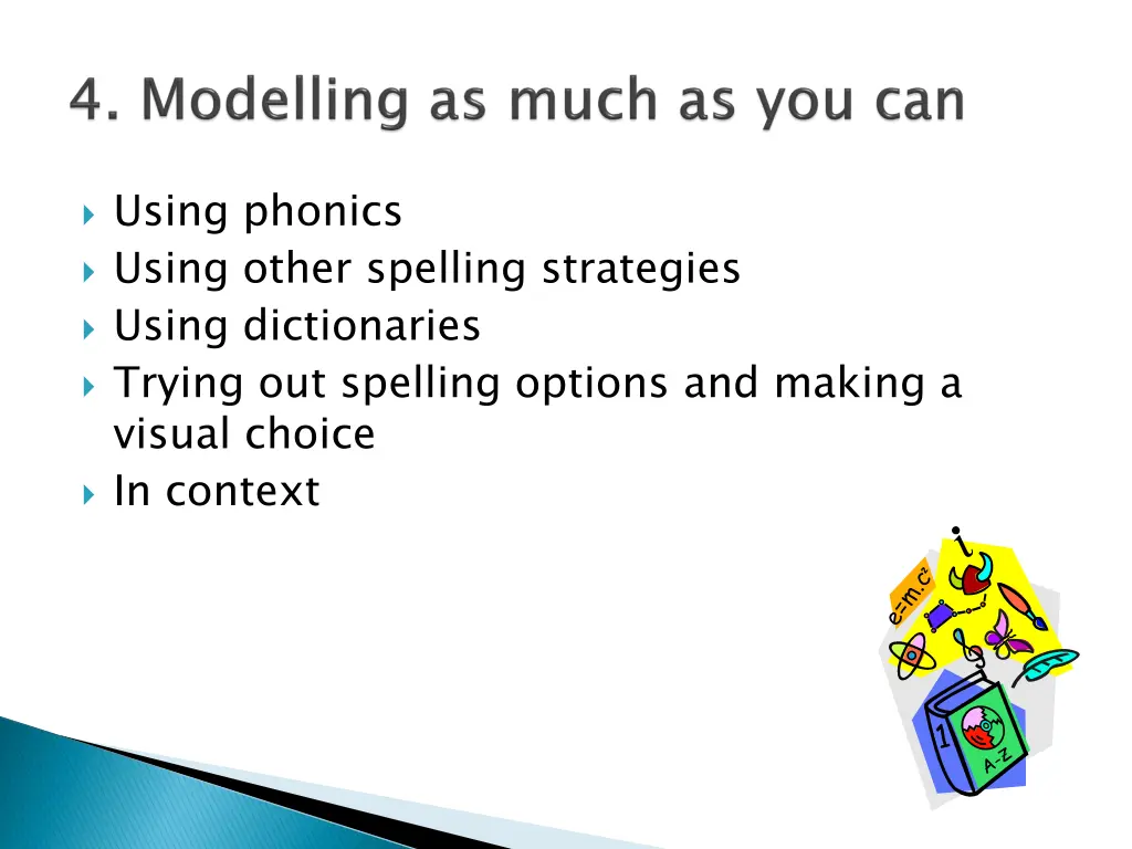 using phonics using other spelling strategies