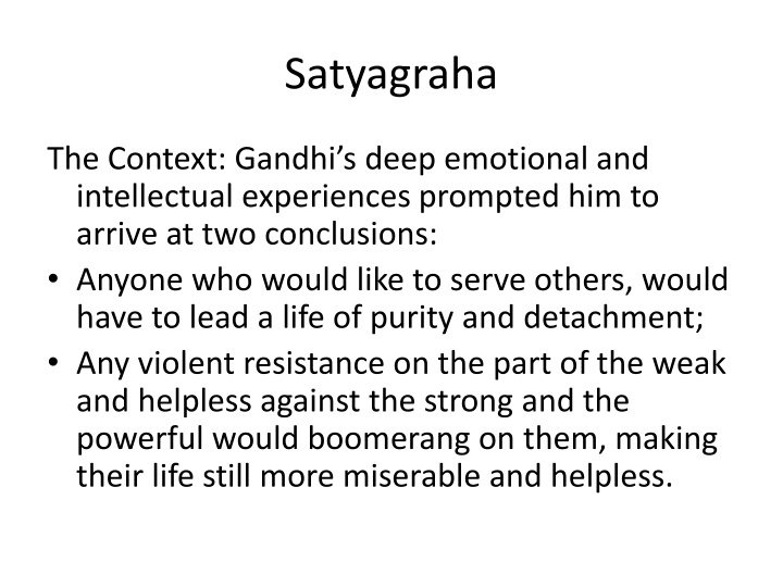 satyagraha