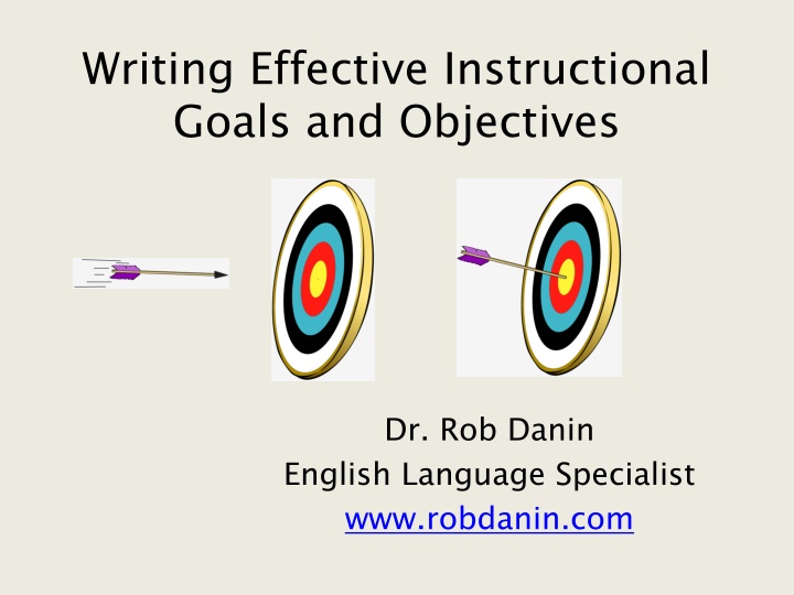 writing effective instructional goals