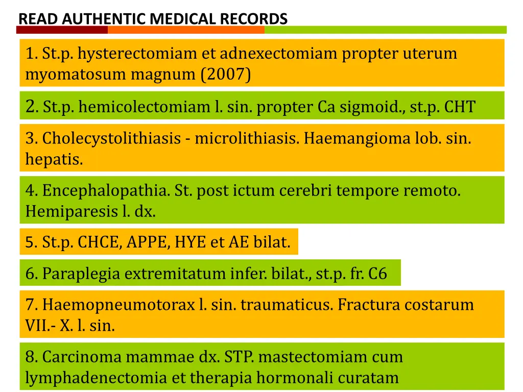 read authentic medical records