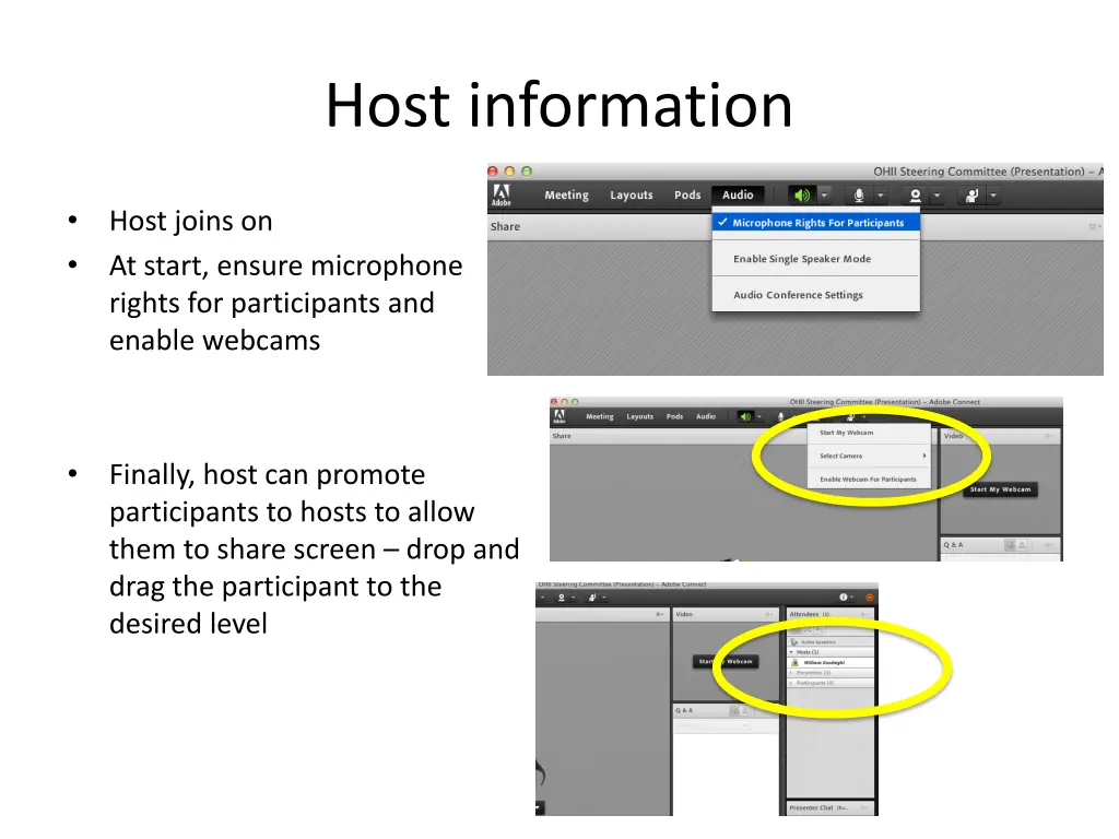 host information