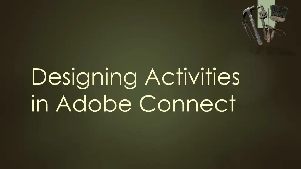 designing activities in adobe connect