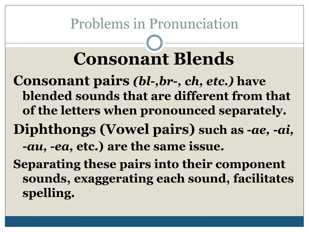 problems in pronunciation 3