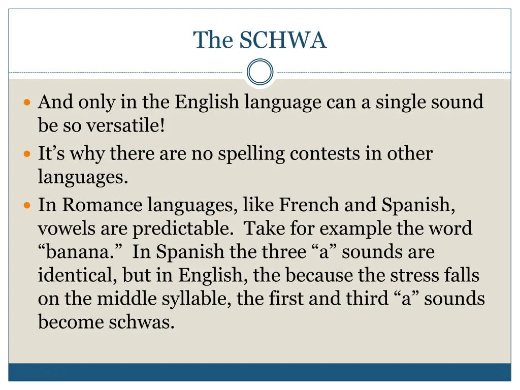 the schwa