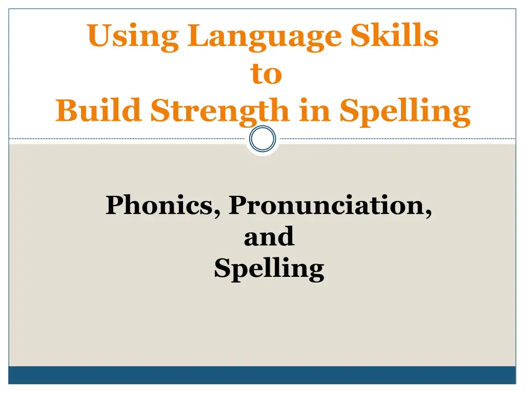 using language skills to build strength