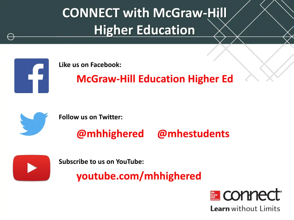 connect with mcgraw hill higher education