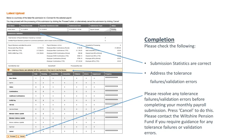 completion please check the following