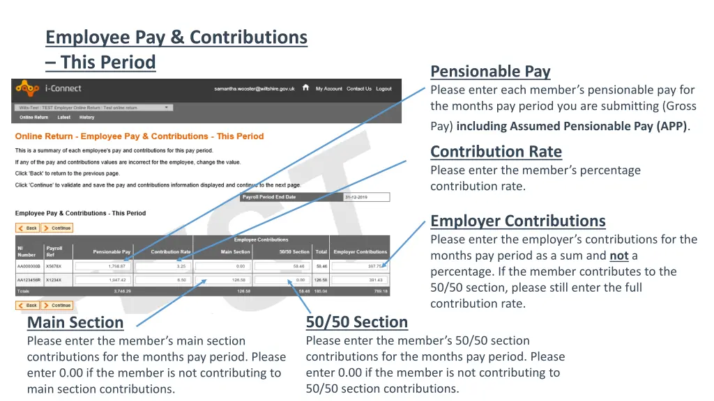 employee pay contributions this period