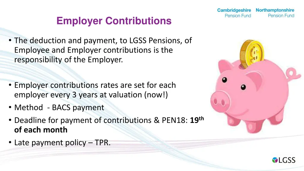 employer contributions