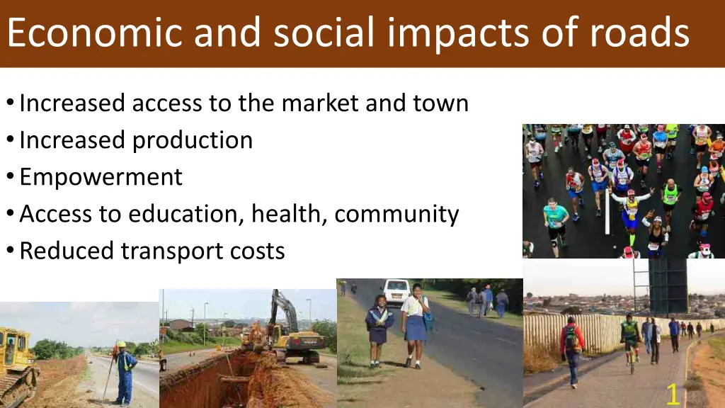 economic and social impacts of roads