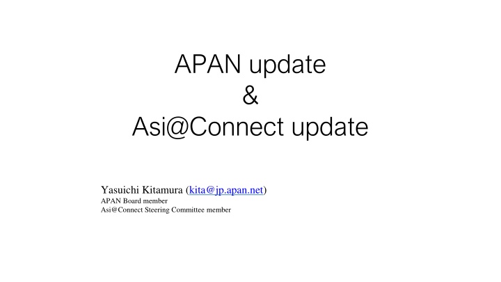 apan update asi@connect update