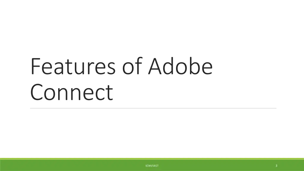 features of adobe connect