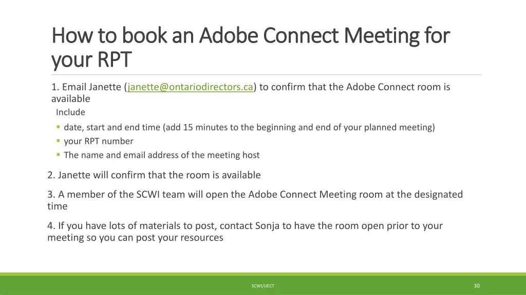 how to book an adobe connect meeting