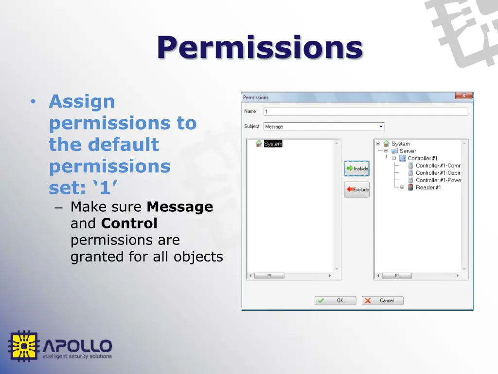 permissions