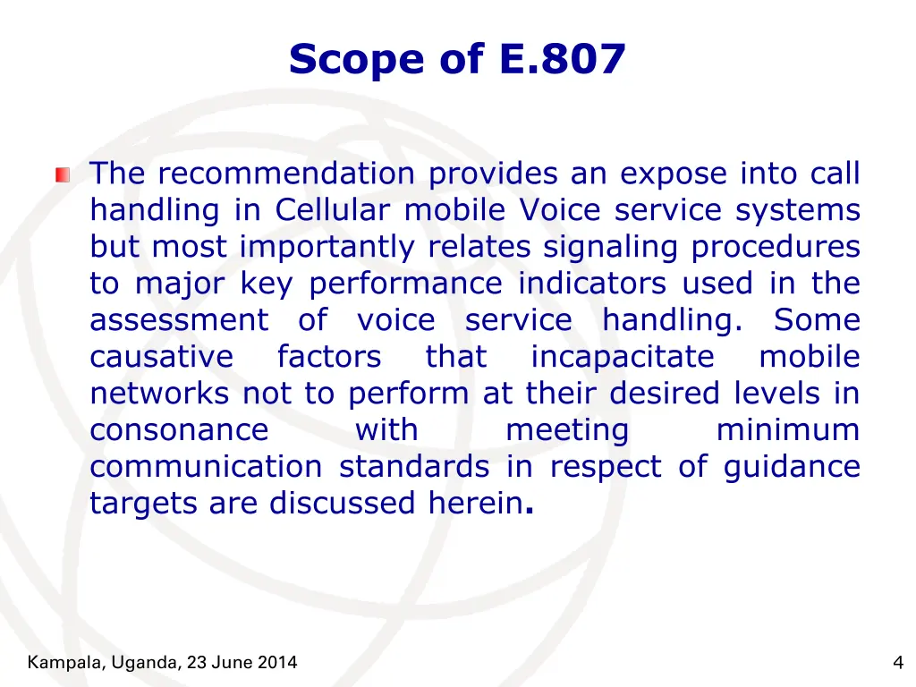 scope of e 807