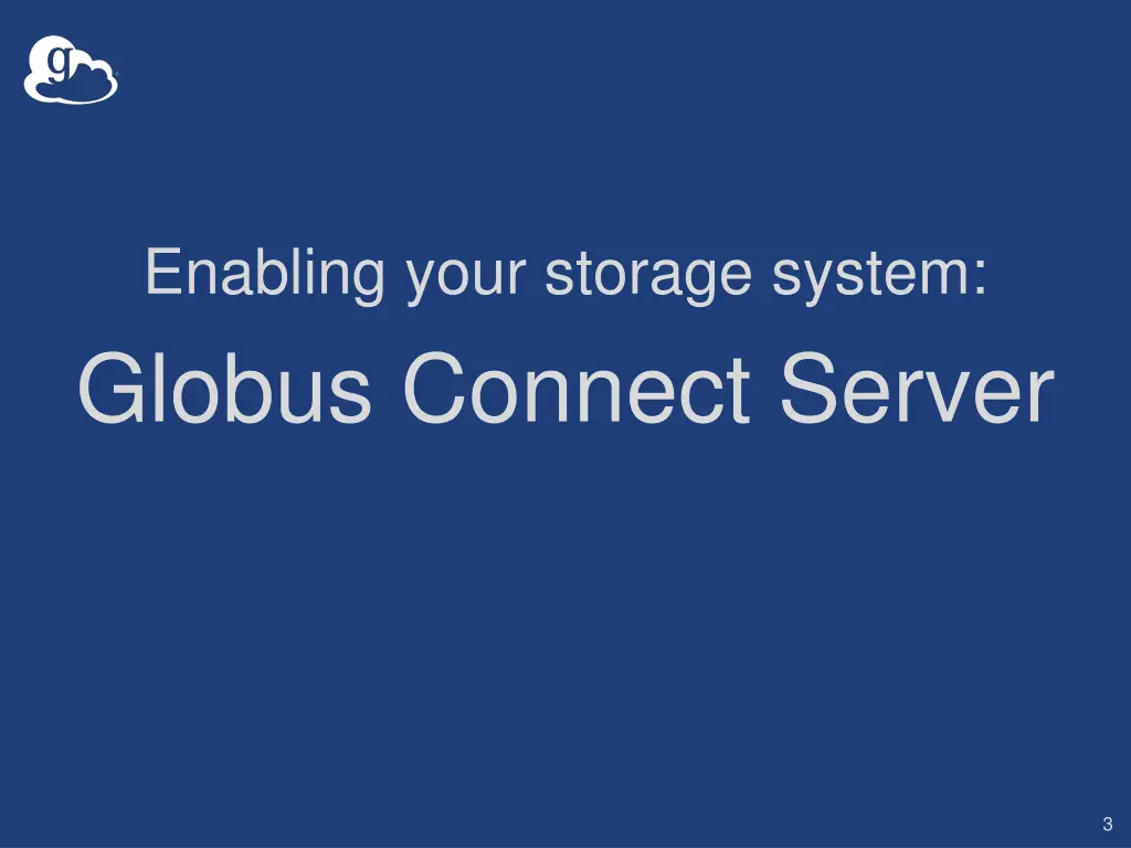 enabling your storage system globus connect server