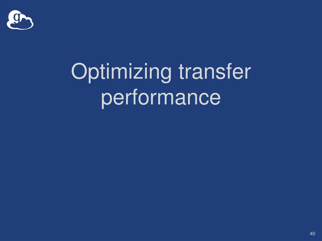 optimizing transfer performance