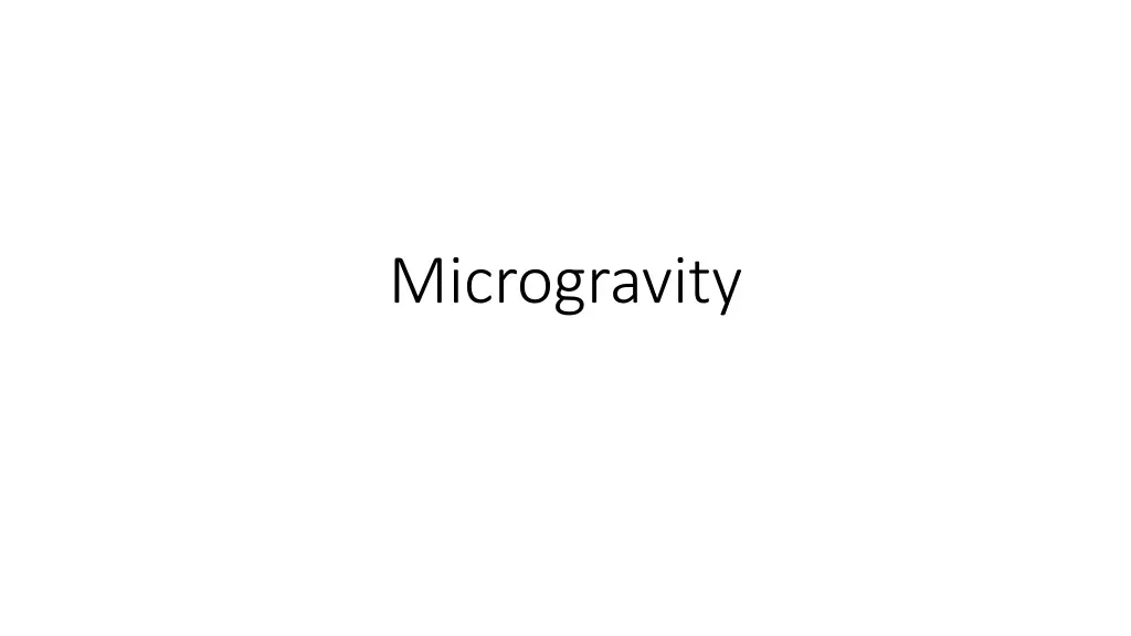 microgravity